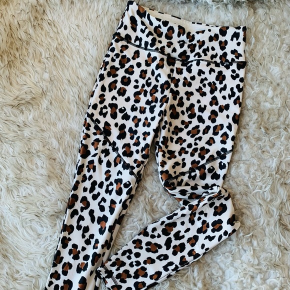 F21 Leopard Print Leggings - Picture 1 of 5